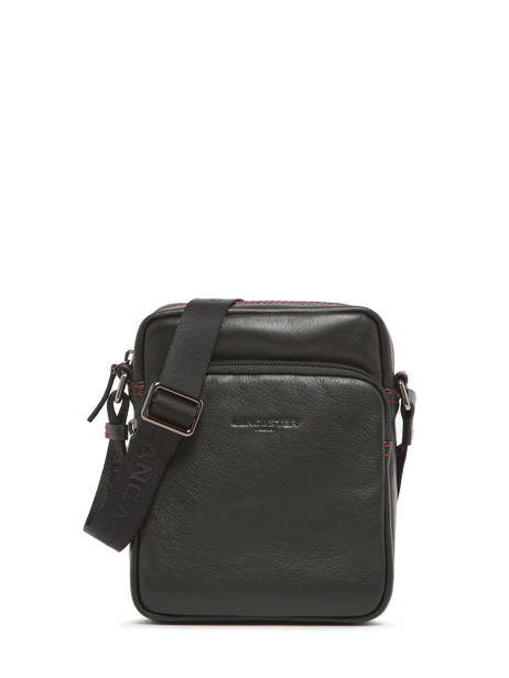 Sac Bandoulière Lancaster Noir soft vintage homme 10