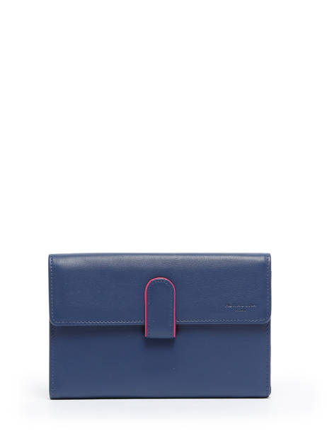 Continental Wallet Leather Hexagona Blue multico 227378