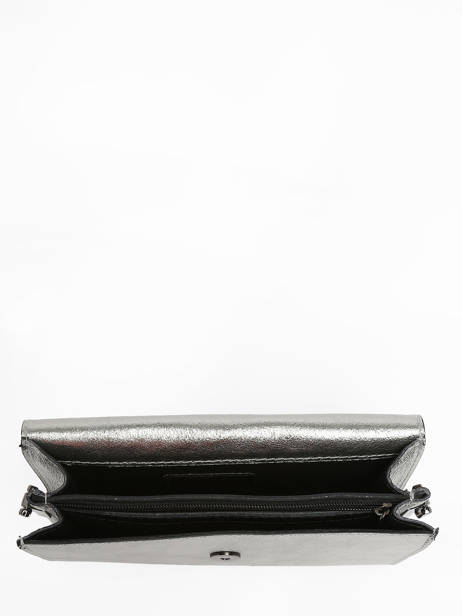 Sac Bandoulière Nine Cuir Milano Argent nine NI23064N vue secondaire 3