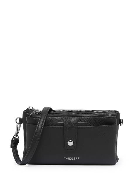 Crossbody Bag With Card Holder Grained Miniprix Black grained H6020
