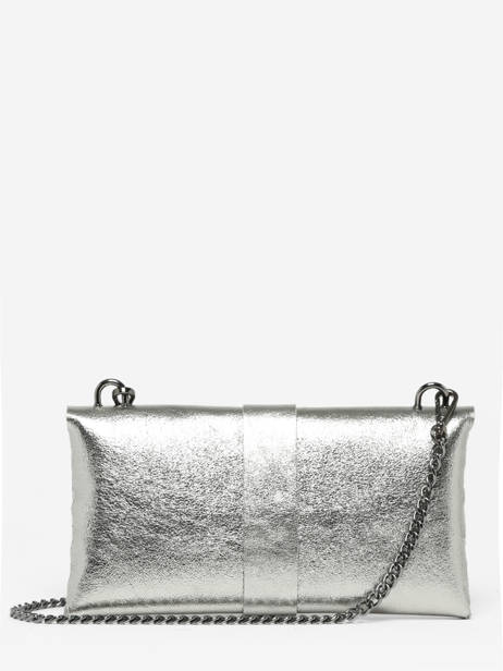 Sac Bandoulière Nine Cuir Milano Argent nine NI22111N vue secondaire 4