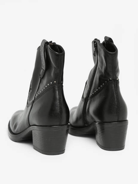 Heeled Boots In Leather Mjus Black women T82203 other view 4