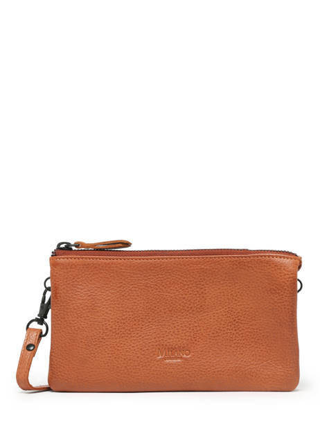 Ccrossbody Wallet Leather Milano Brown four seasons SOPLW134