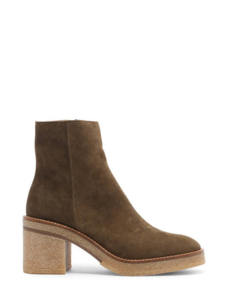 Bottines à Talon Janis En Cuir Alpe Vert women 26261140