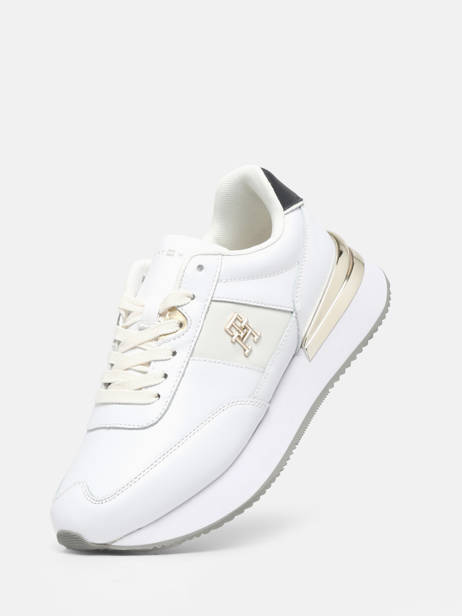 Sneakers In Leather Tommy hilfiger White women 7306YBS other view 1