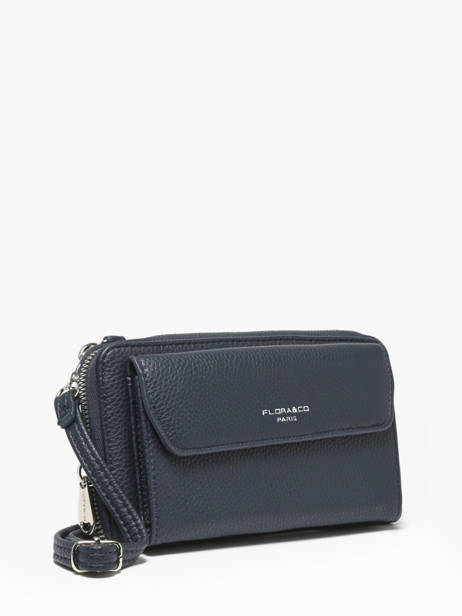 Ccrossbody Wallet Miniprix Blue grained H6017 other view 2