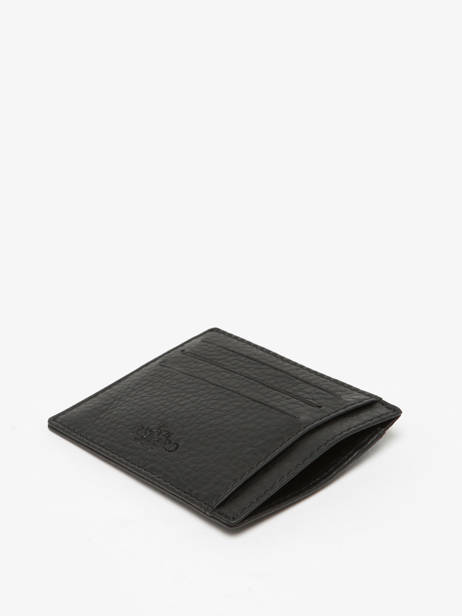 Leather Foulonné Cardholder Yves renard Black foulonne 2330 other view 1
