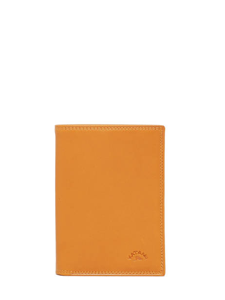 Wallet Leather Leather Katana Yellow marina 753019