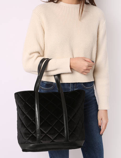 Sac Porté épaule Cabas Vanessa bruno Noir cabas 38V40315 vue secondaire 1