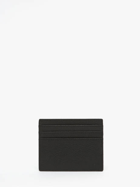 Leather Iconic Card Holder Hugo boss Black grained HLC416A other view 2