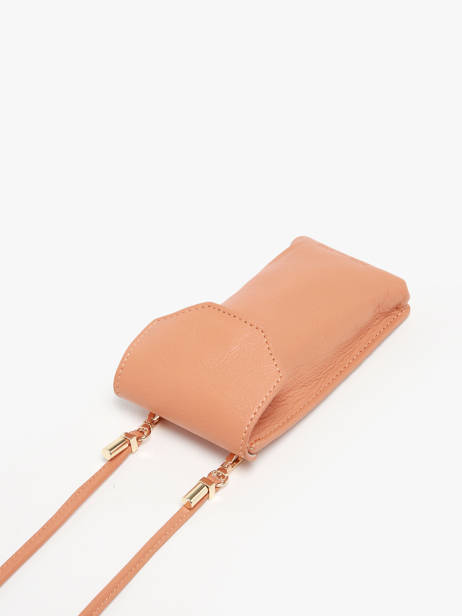 Leather Eva Art Déco Phone Bag Paul marius Brown la suite art deco EVAART other view 2