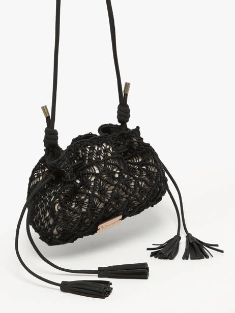 Braided Jute Tanaisie Crossbody Bag Woomen Black tanaisie WTAN06 other view 2