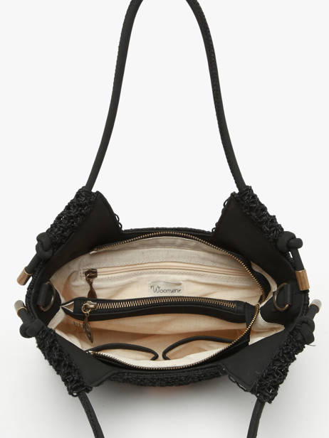 Braided Jute Tanaisie Shoulder Bag Woomen Black tanaisie WTAN09 other view 3