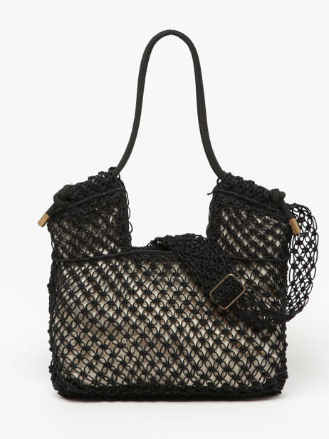 Braided Jute Tanaisie Shoulder Bag Woomen Black tanaisie WTAN09 other view 4