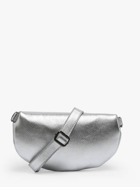 Leather Caviar Belt Bag Milano Silver caviar CA23111 other view 4