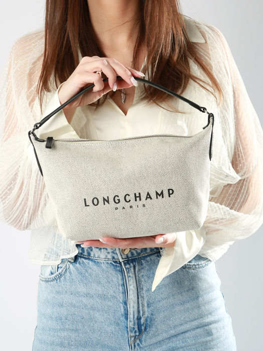 Longchamp Essential toile Sacs porté travers Beige