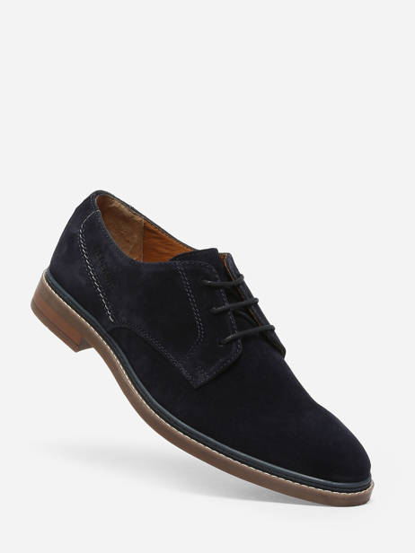Derby Shoes In Leather Redskins Blue men SARIN other view 1