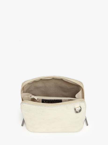 Sac Bandoulière Nine Cuir Milano Argent nine NI23117N vue secondaire 3