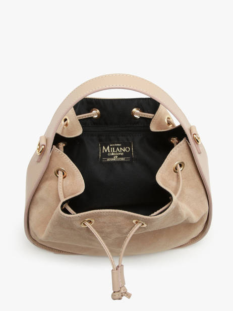 Velvet Leather Mirage Shoulder Bag Milano Beige mirage velvet MV23112 other view 3