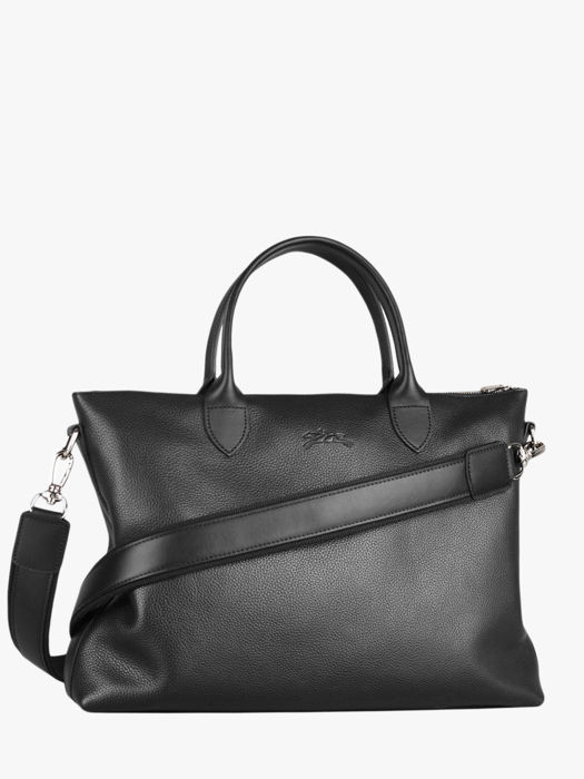 Longchamp Le foulonné Serviette Noir