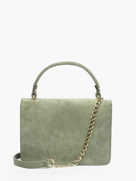 Leather Velvet Crossbody Bag Milano Green velvet VE21061G other view 4