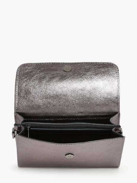 Sac Bandoulière Nine Cuir Milano Gris nine NI23064N vue secondaire 3