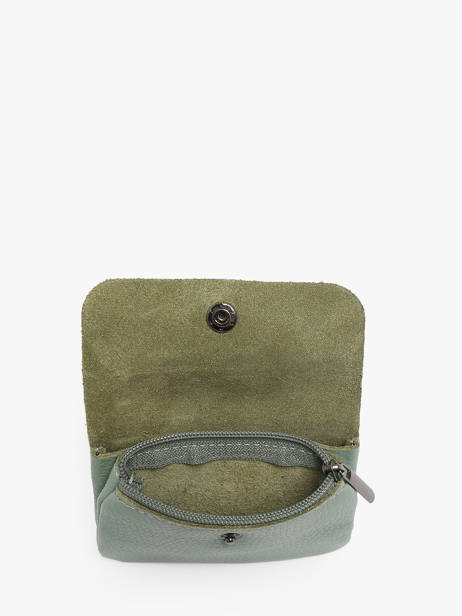 Coin Purse Leather Milano Green caviar CA23092 other view 1