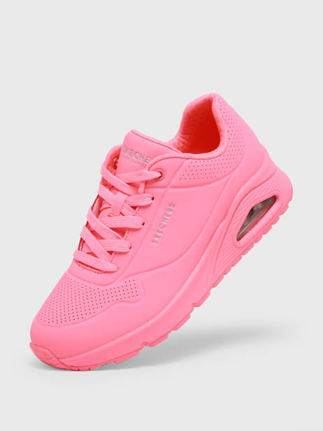 Uno Stand On Air Sneakers Skechers Pink women 73690 other view 1