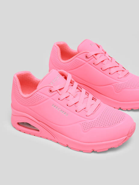 Uno Stand On Air Sneakers Skechers Pink women 73690 other view 3