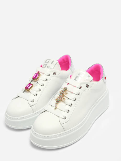 Sneakers In Leather Gio+ White women PIA180A other view 4
