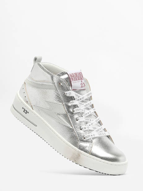 Sneakers In Leather Semerdjian Silver women GIB11651 other view 1
