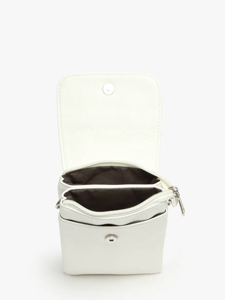 Sac Bandoulière Grained Miniprix Blanc grained F3609 vue secondaire 3
