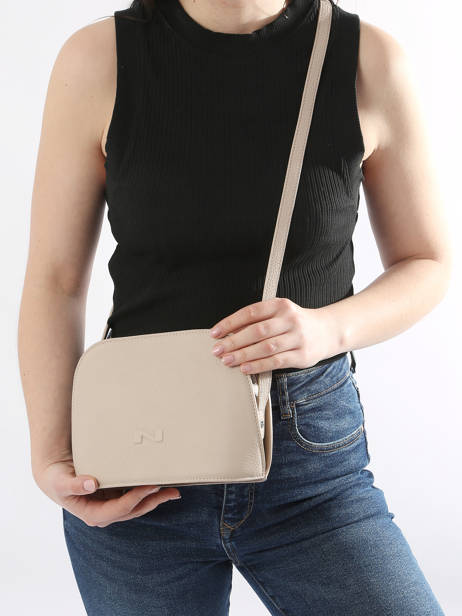 Leather Lilou Crossbody Bag Nathan baume Beige egee 2 other view 1