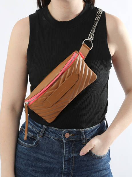 Quilted Leather Coachella Belt Bag Marie martens Brown coachella VLQ other view 1