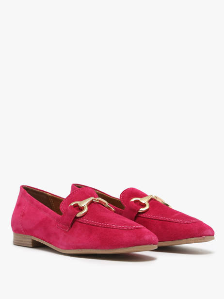 Moccasins In Leather Tamaris Pink women 42 other view 2