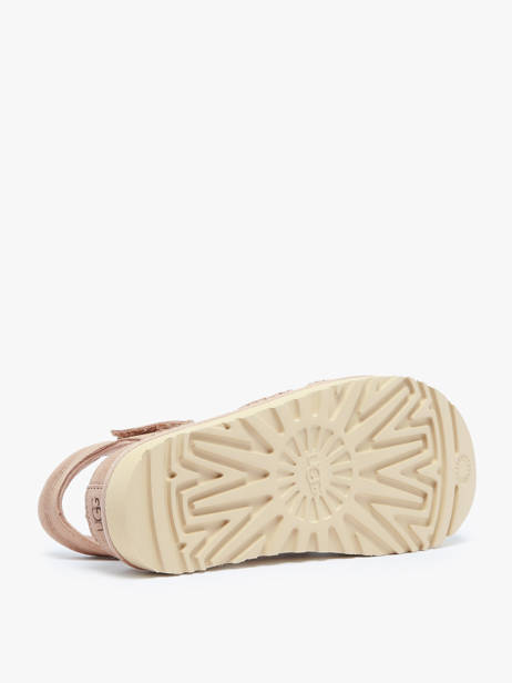 Sandals In Leather Ugg Beige women 1137890 other view 3