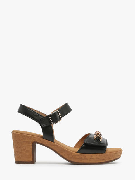 Heeled Sandals In Leather Gabor Black women 27