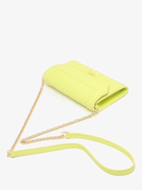 Leather Ninon Belt Bag With Chain Lancel Yellow ninon A11122 other view 2