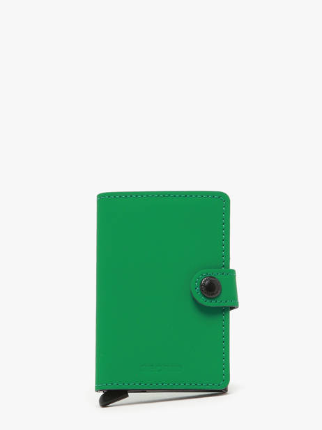 Card Holder Leather Secrid Green matte MM