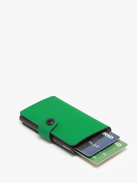 Card Holder Leather Secrid Green matte MM other view 1
