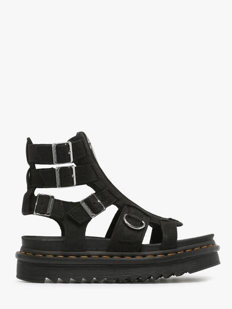 Sandals Olson In Leather Dr martens Black women 31542057