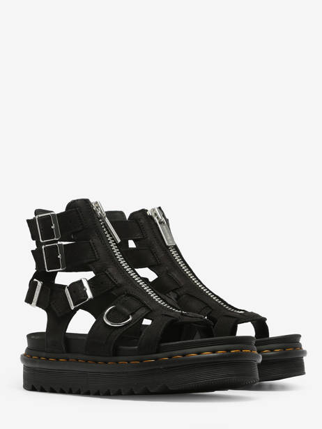 Sandals Olson In Leather Dr martens Black women 31542057 other view 4