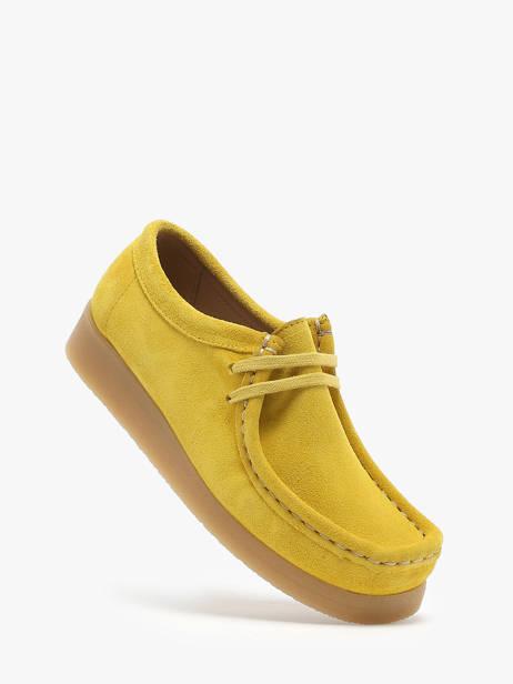 Derby Shoes In Leather Another step Yellow unisex 7010 other view 1