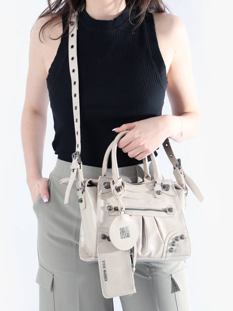 Satchel Patent Steve madden Beige patent 13000975 other view 1