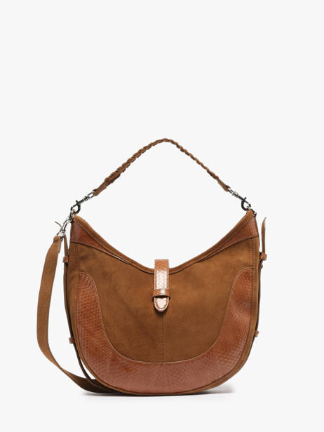 Sac Porté épaule Luna Cuir Great by sandie Beige luna SNA