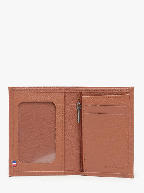 Wallet With Coin Purse Leather Leather Leather Etrier Brown madras EMAD941 other view 1
