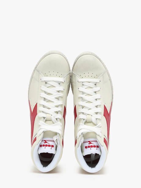 Sneakers Game L Hi Waxed In Leather Diadora Red unisex 178300 other view 2