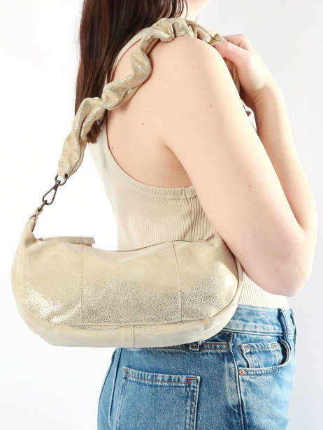 Shoulder Bag Calian Leather Pieces Gold calian 17149401 other view 1