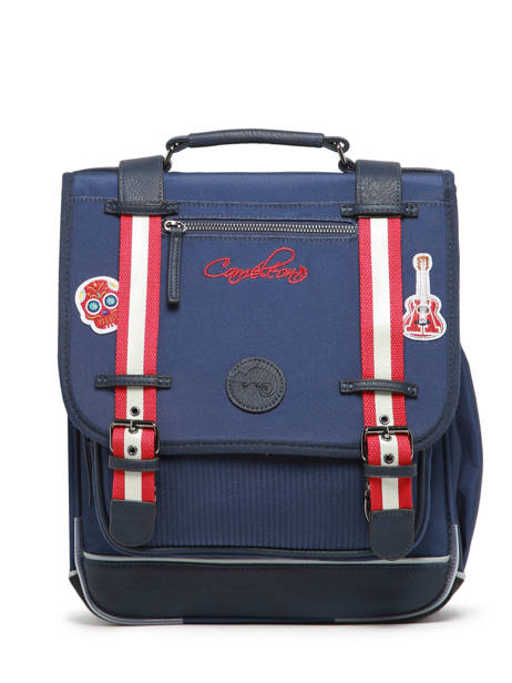 2-compartment Backpack Cameleon Blue vintage family boulanger SD39 other view 6