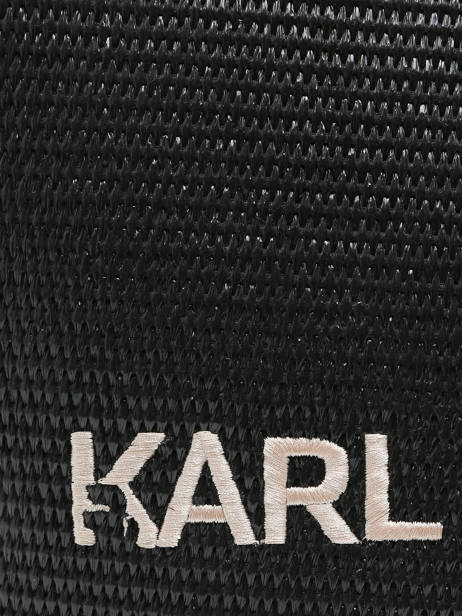 Sac Porté épaule K/essential Raphia Karl lagerfeld Noir k essential 241W3027 vue secondaire 5